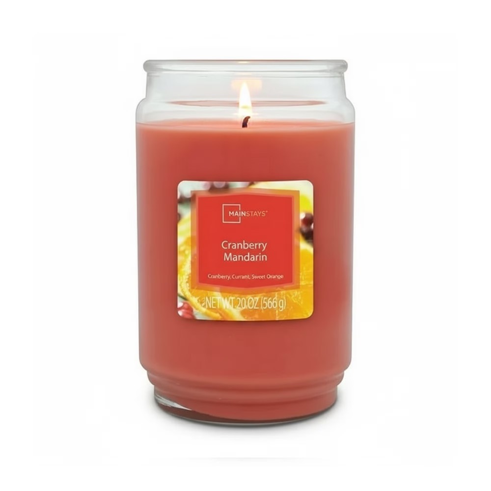 Home Fragrances - Cranberry Mandarijn Geurende Kaars Glazen Pot