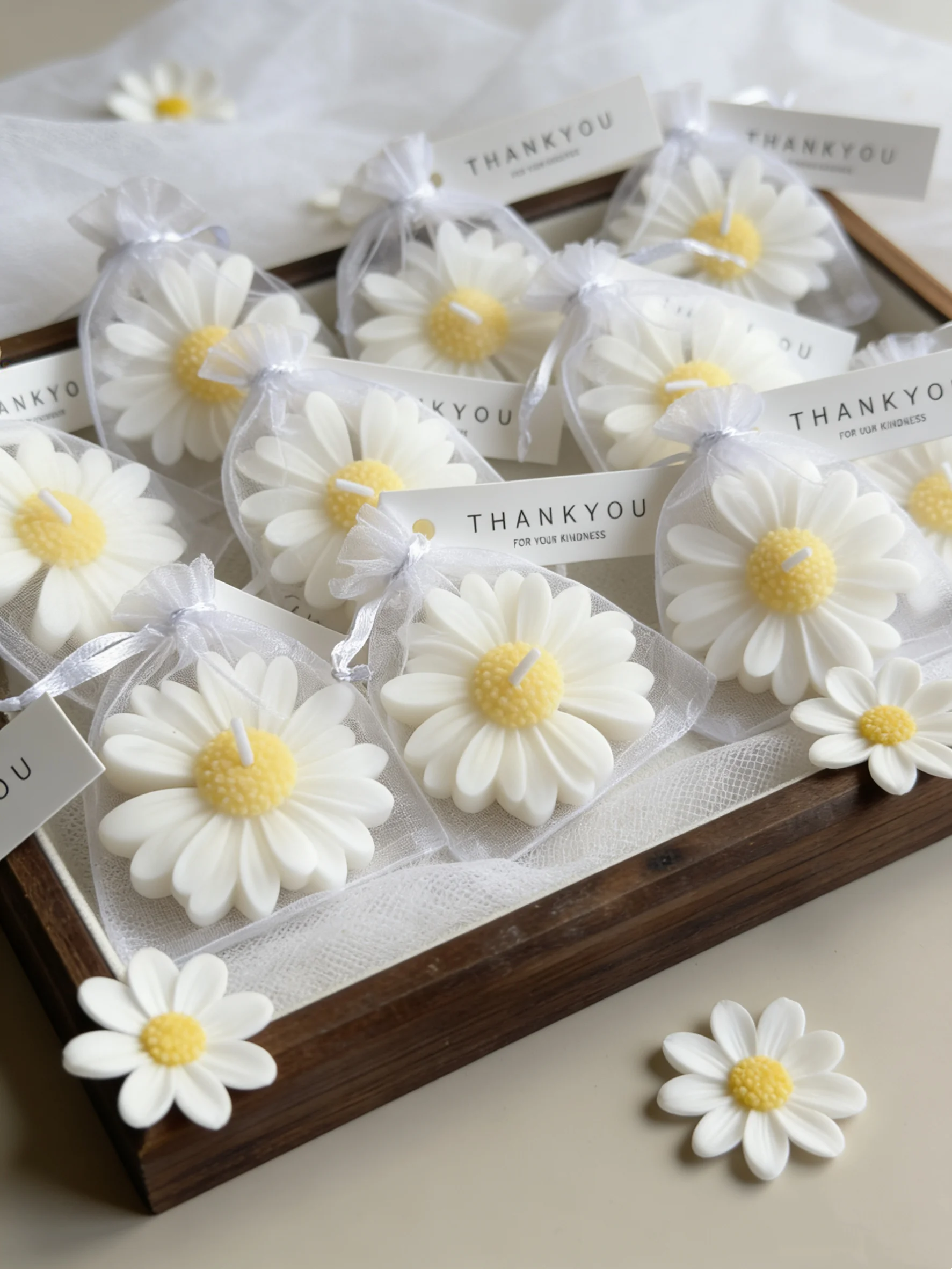 Home Fragrance Gift Set - yes1pc/5pcs/10pcs Daisy Shaped Candles Set -