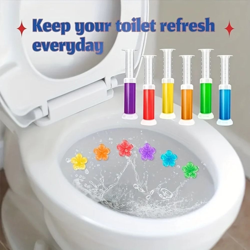 Gel Air Freshener - 2024 Aroma Bloem Toilet Reiniger Gel