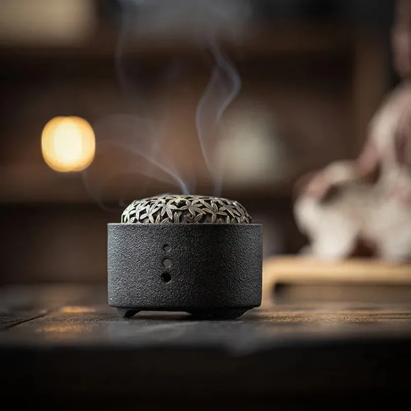 Home Fragrance Vanilla Cashmere - Creatieve Keramische Plaat Wierookbrander Sandelhout Agarwood