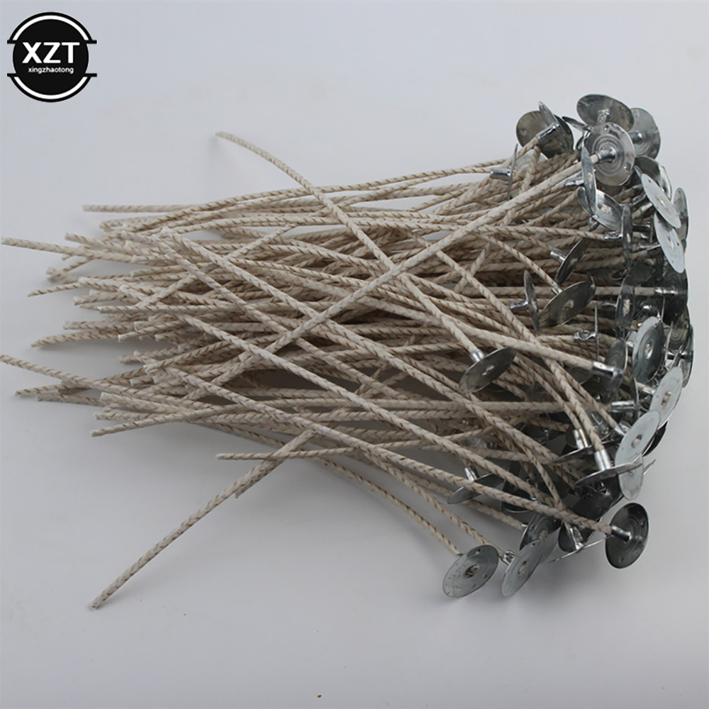 Wooden Wick Candle - 100 stks/set Rookloze Kaarsenlonten Sojawas Kern