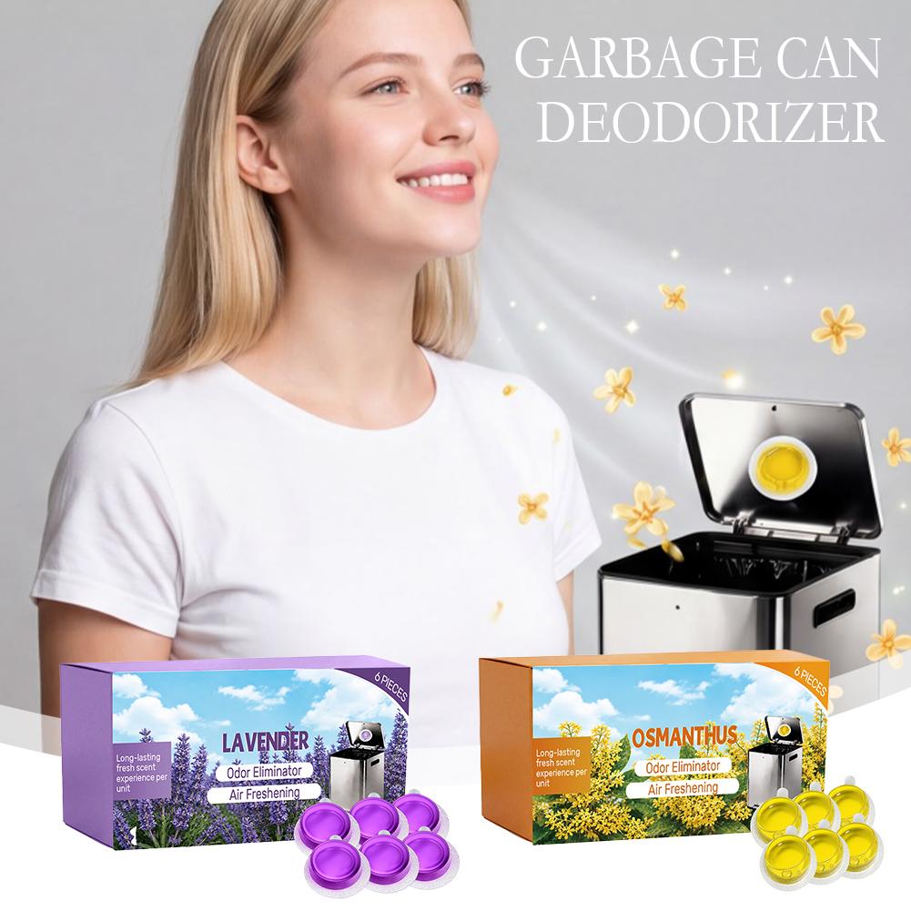 Gel Air Freshener - 6Packs Prullenbak Deodorant Lavendel/Citrus Geur Stick-On