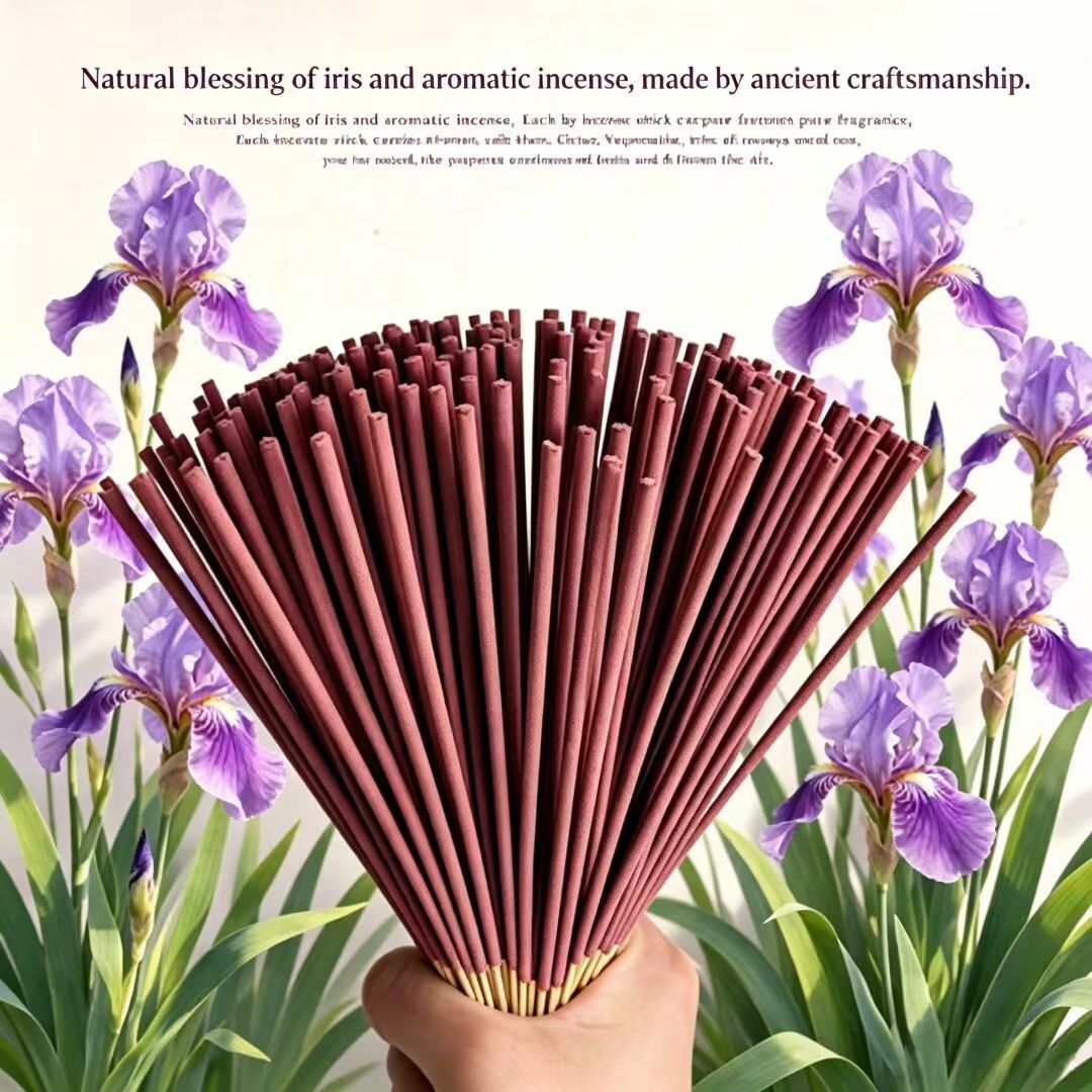 Home Fragrance Iris - 22cm Irisbloem wierookstokjes met langdurige geur,