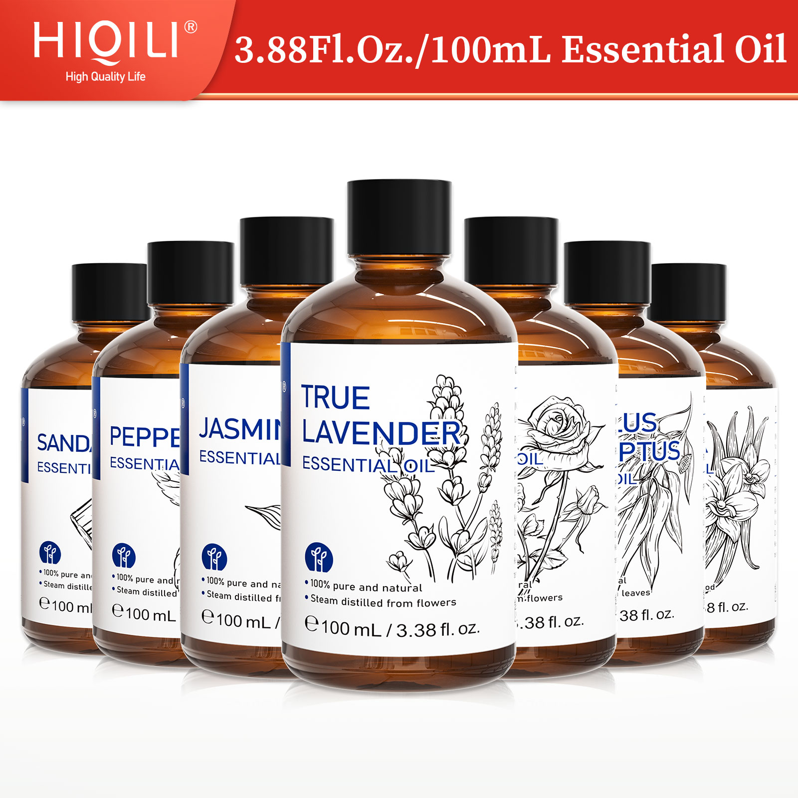 Home Fragrance Units - HIQILI 100% natuurlijke, 100 ml etherische