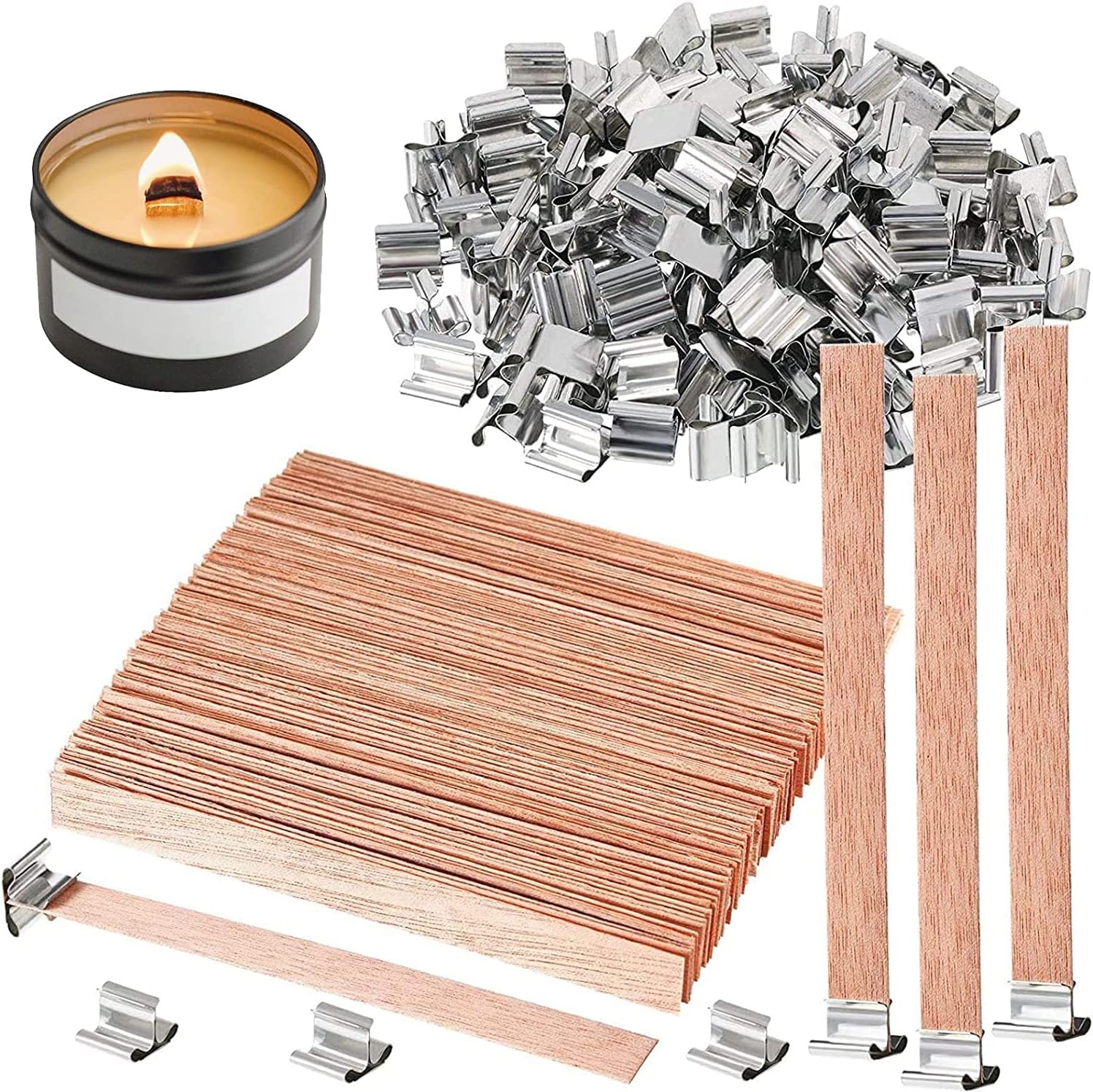 10-100PCS Geurkaars Hout Slice - Wooden Wick Candle recensie en prijs