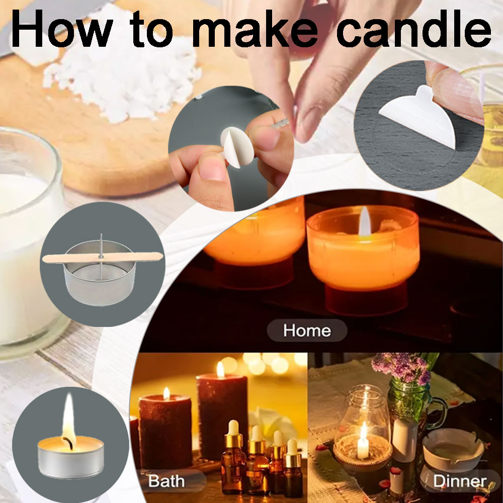55pcs Bloem Kaars Lont Houten  - Wooden Wick Candle recensie en prijs