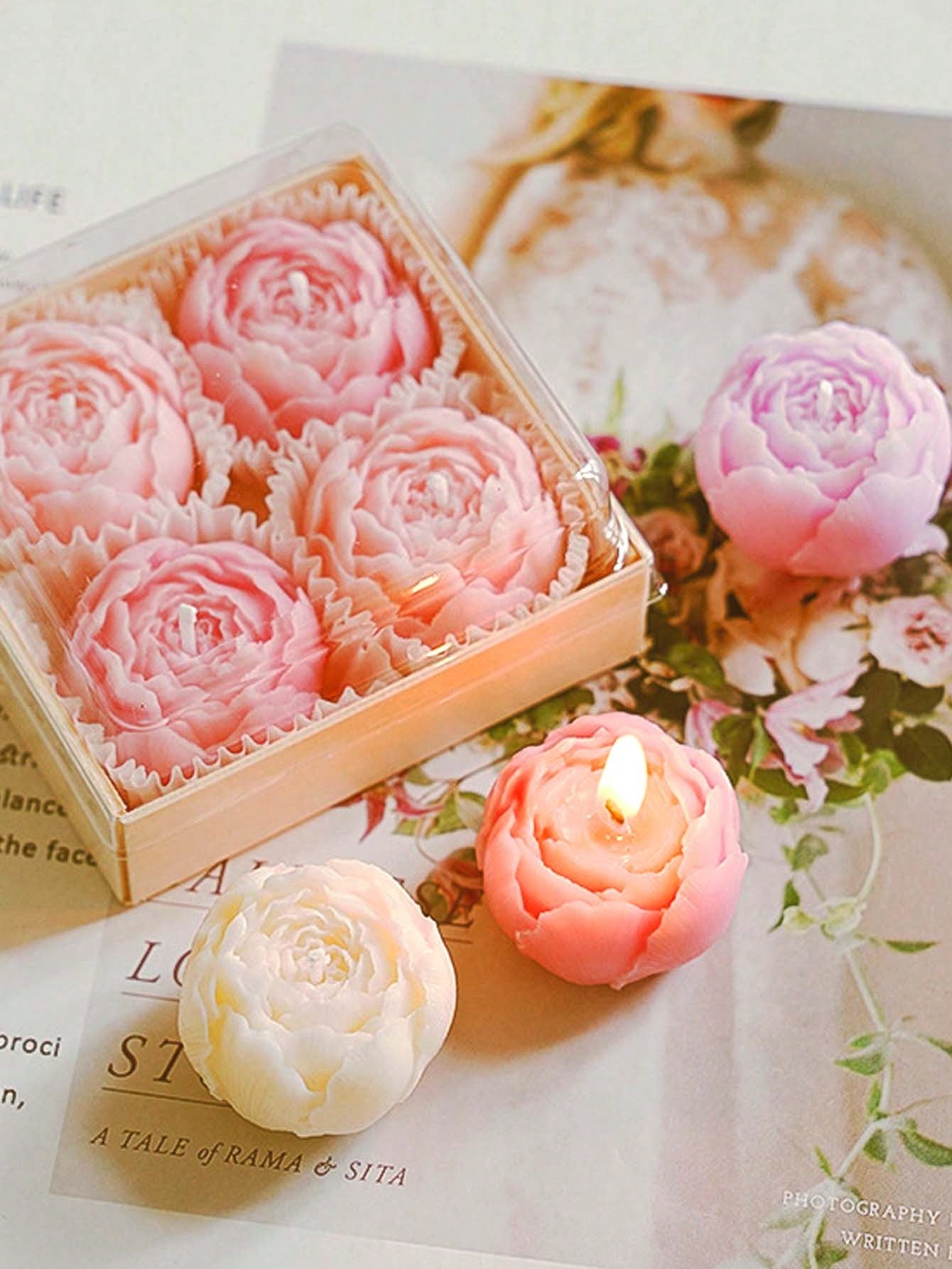 Peony Rose geurkaars cadeaudoo - Home Fragrance Gift Set recensie en prijs